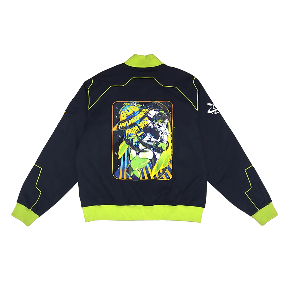 Space Invader Juniper: Bomber Jacket - View 2