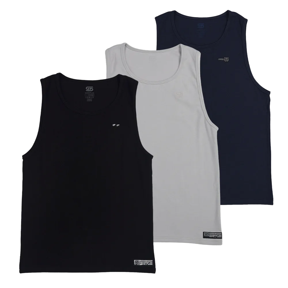 AloisNL: PUSH Tank Tops (3 Pack) - View 1