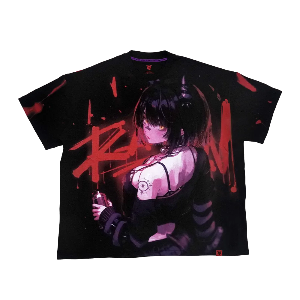 Rainhoe: Divine Chaos Relaxed Fit Tee - View 1