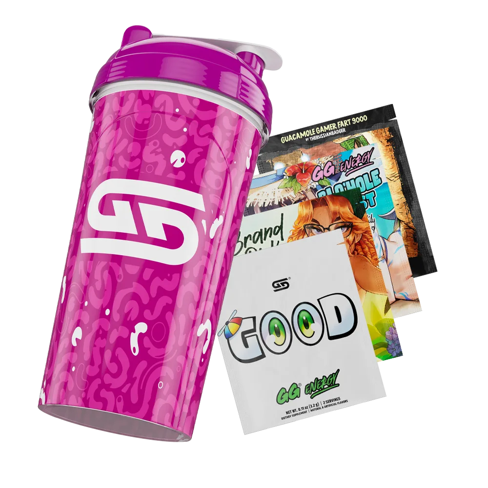 24oz All Over Print Shaker - Purple Amoeba - View 1