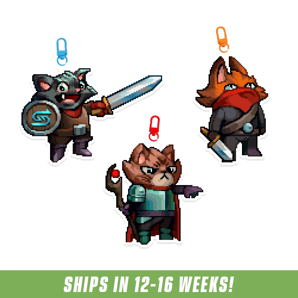 PIXEL CUPS x Emongg: Acrylic Keychain Set - View 1