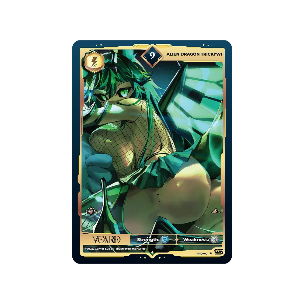 Trickywi: Alien Dragon VCard Promo Card - View 1