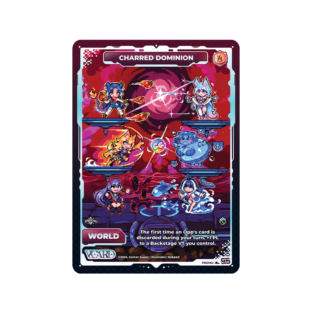 PIXEL CUPS: Smash Me Bro VCard Promo Card (Info) - View 1