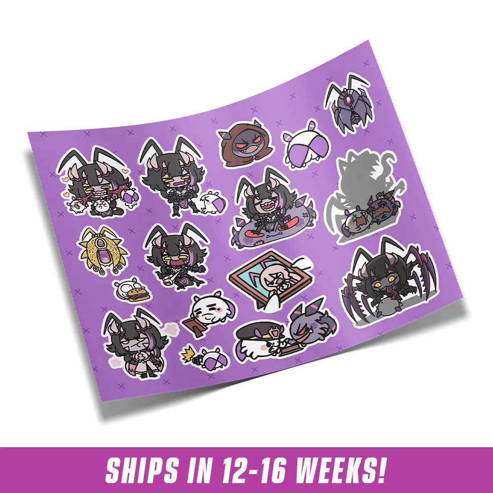 Matara Kan: Evil Mata Sticker Sheet (Info) - View 1