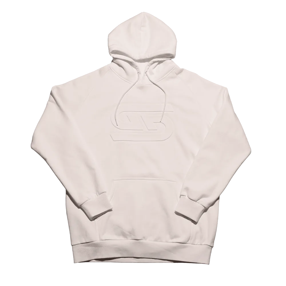 Cream Embossed Hoodie