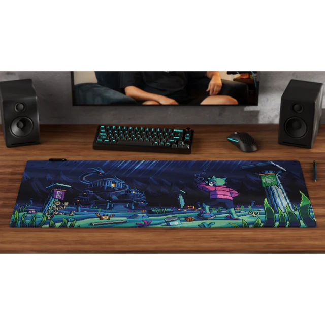 PIXEL CUPS x BigPuffer: Leviathan's Crossing RGB Mouse Pad - View 1