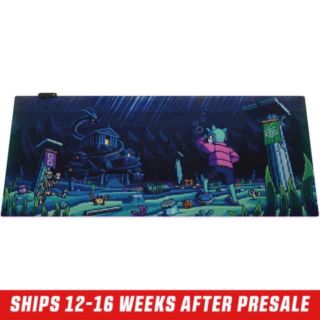 PIXEL CUPS x BigPuffer: Leviathan's Crossing RGB Mouse Pad - View 2