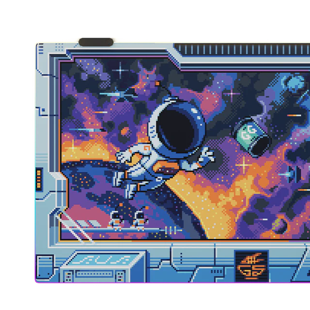 PIXEL CUPS : Astro Lounge RGB Mousepad - View 2